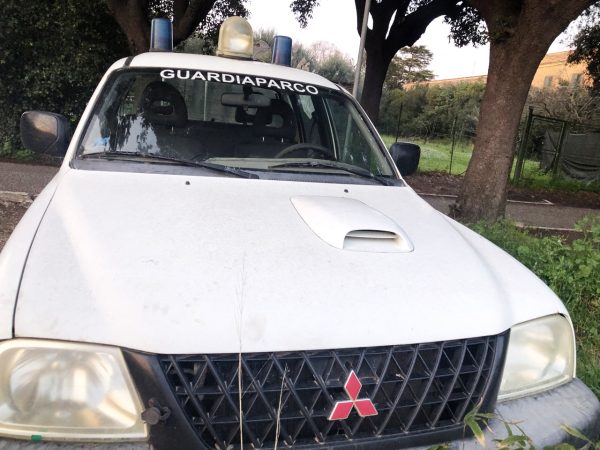 Fuoristrada dei Guardiaparco della riserva