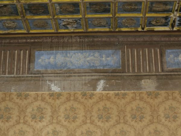 casale consorti interno dettaglio controsoffitto affrescato