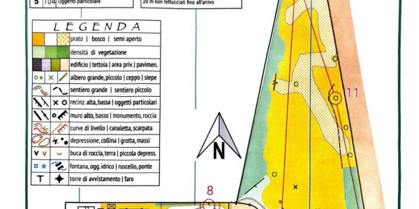 mappa orienteering Casa del Parco